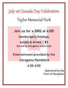 Canada Day Celebration @ Taylor Memorial Park
