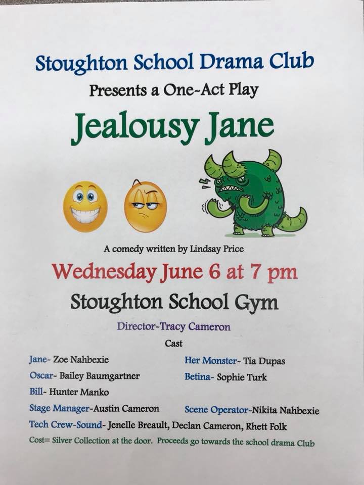 Jealousy Jane @ Stoughton Central School